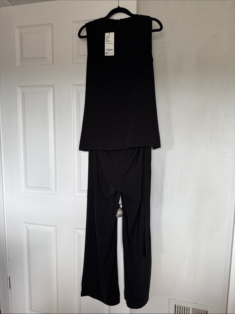 Elie Tahari Black Wide-Leg Jumpsuit